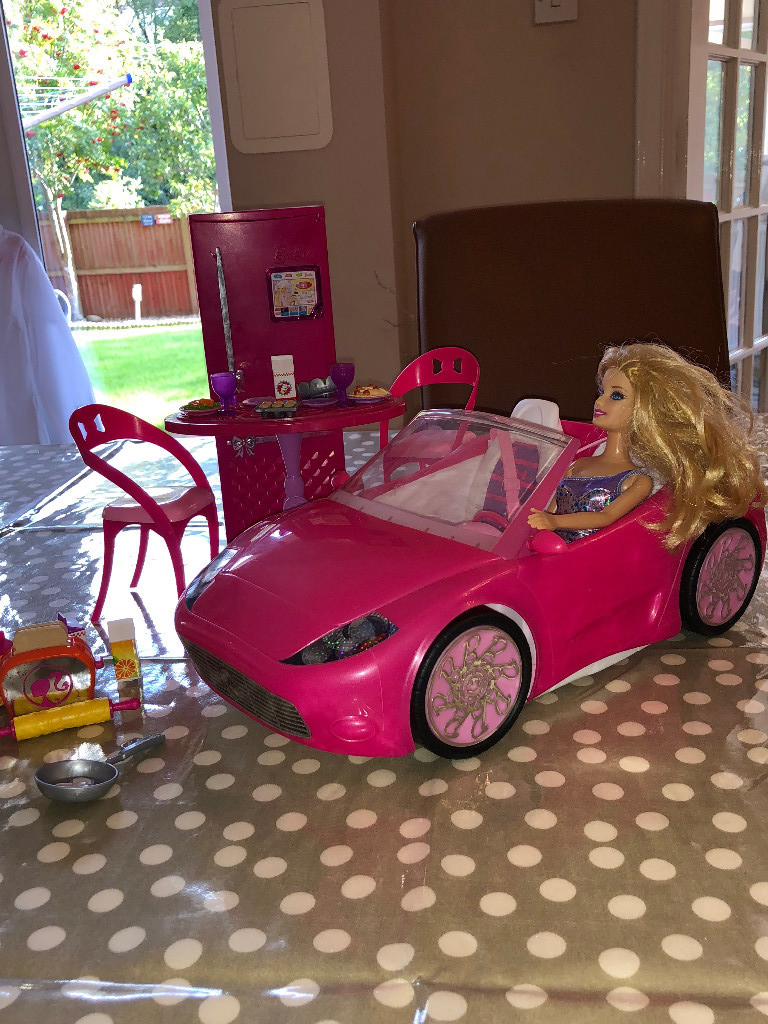 barbie kitchen car